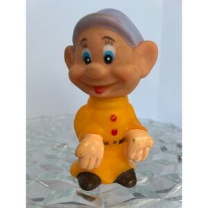 Vintage 1960s Disney Snow White Dopey PVC Figure‎ Hong Kong Collectible